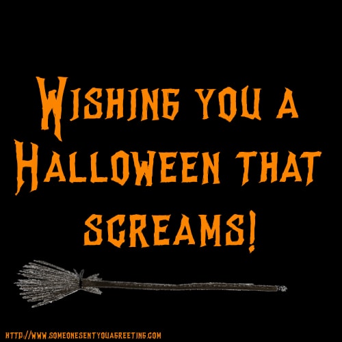 wishing you a Halloween that screams