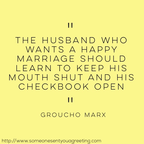 Groucho Marx Funny Wedding saying