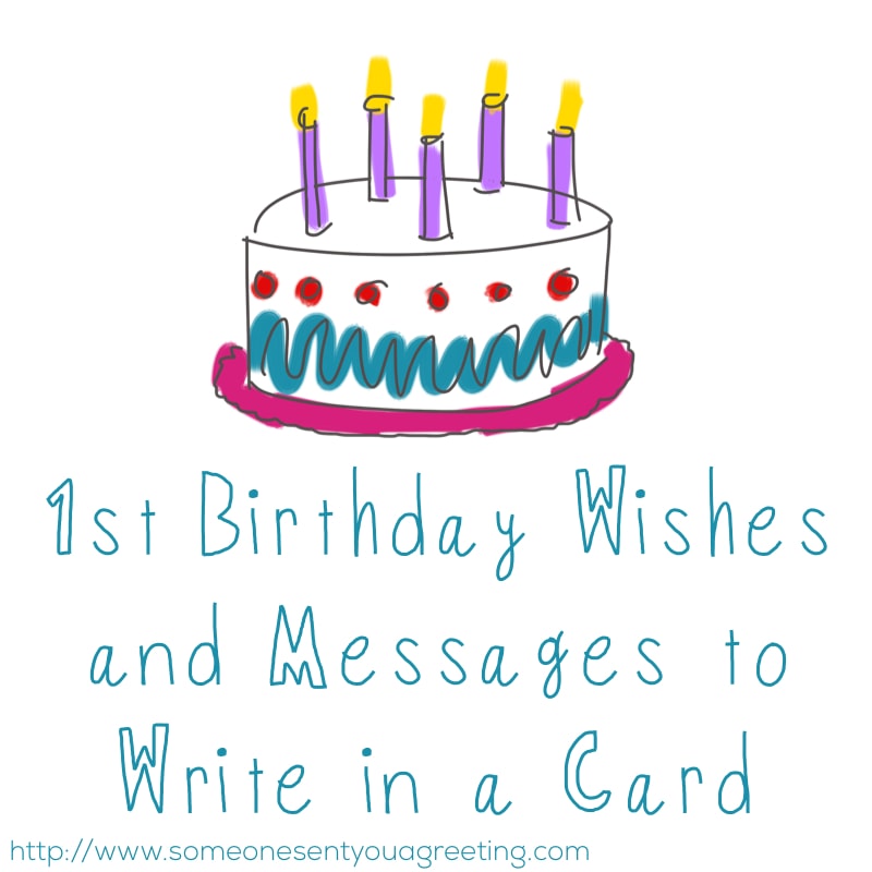 1st Birthday Wishes and Messages to Write in a Card