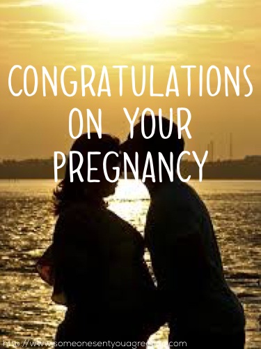 Поздравляю с сообщением о беременности