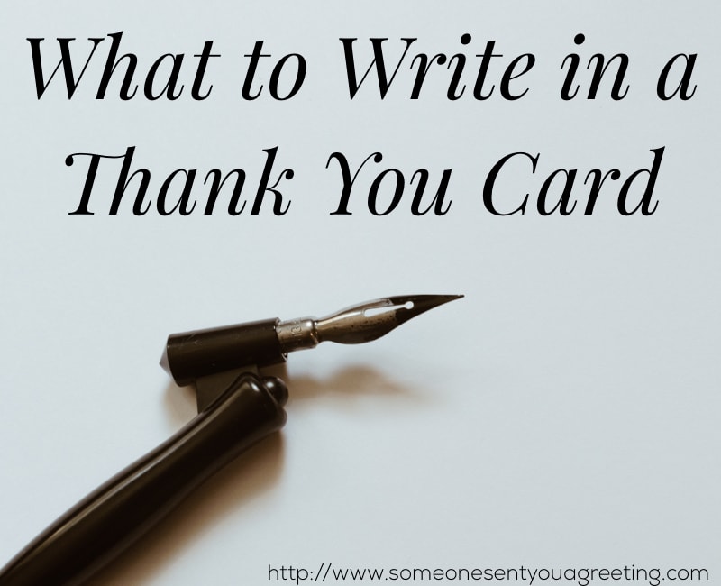 What to Write in a Thank You Card