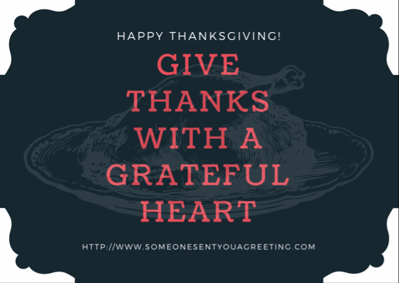Give Thanks Thanksgiving eCard
