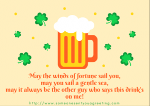 Funny Irish drinking saying