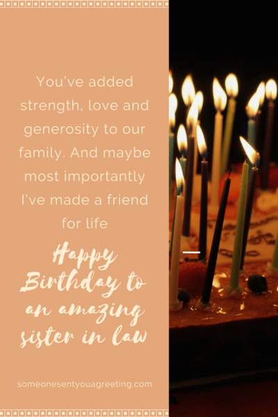 Happy Birthday Sister in Law: 53 Wishes, Quotes and Images - Someone ...