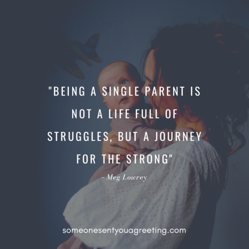 inspiring strong single mom quote