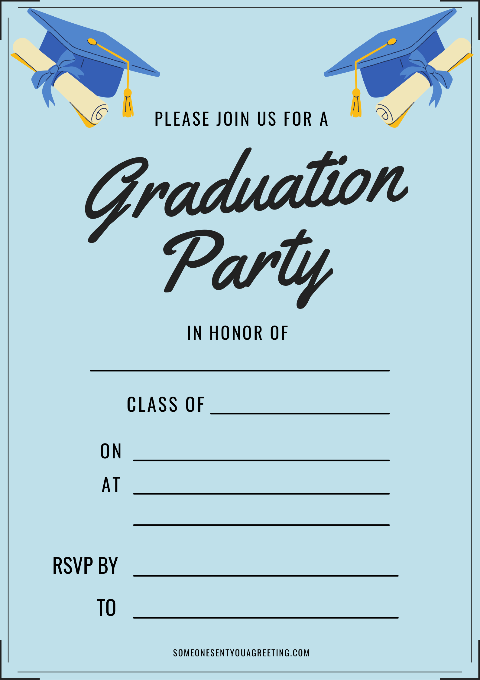 Printable Graduation Invitations