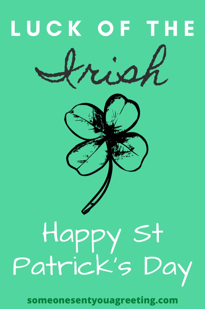 Luck of the Irish st Patrick's day