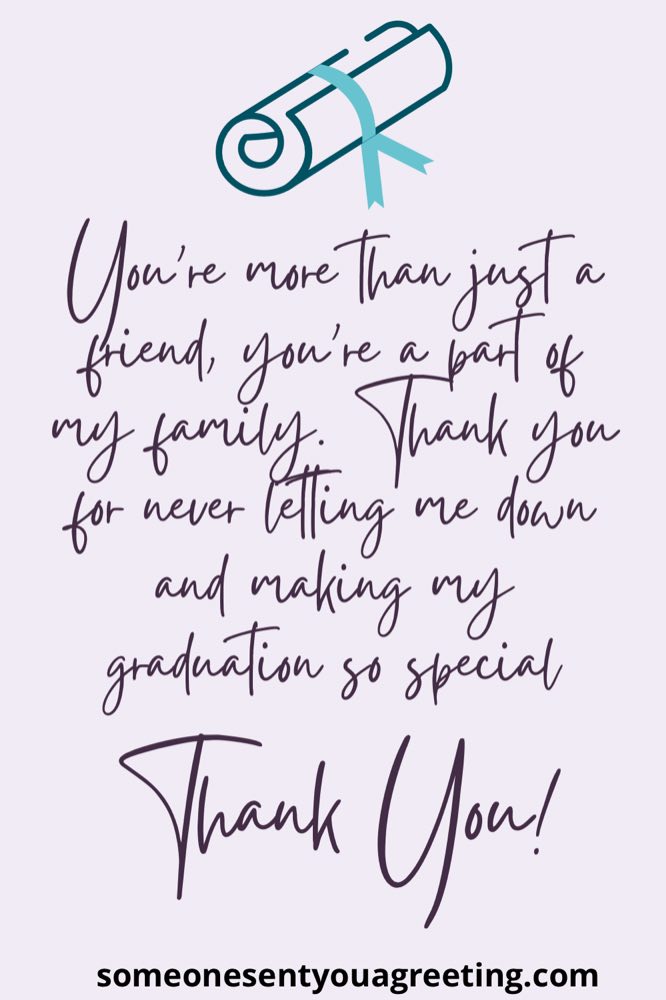 41 Thank You Messages for Family and Friends on My Graduation - Someone