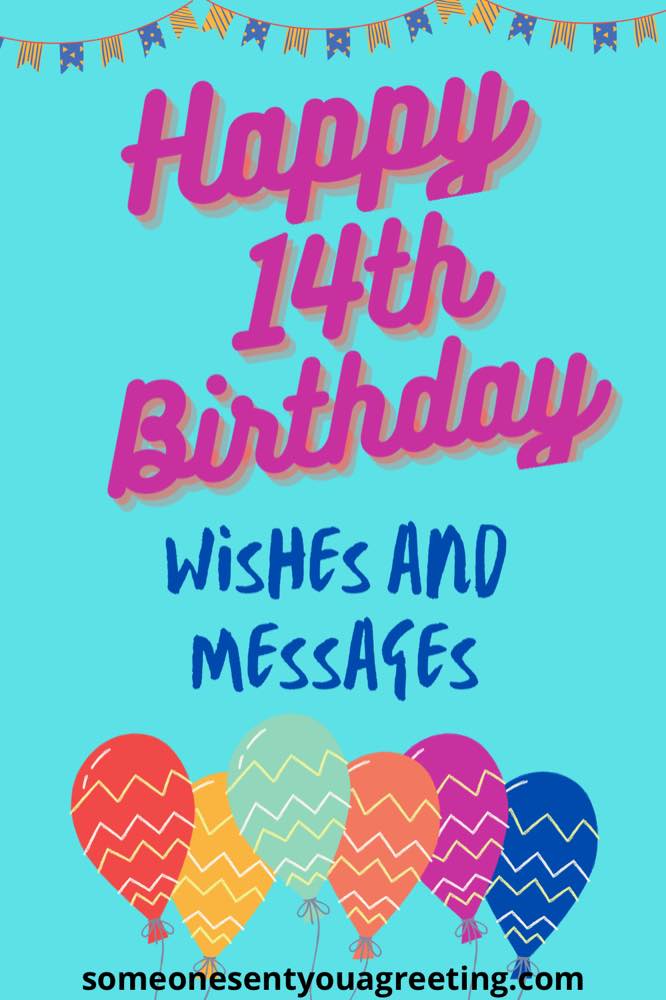 14th birthday wishes and messages