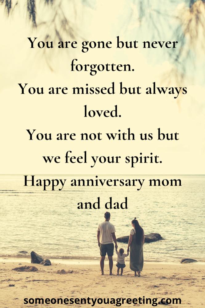 How To Say Happy Anniversary To Deceased Parents: 31 Examples - Someone Sent You A Greeting