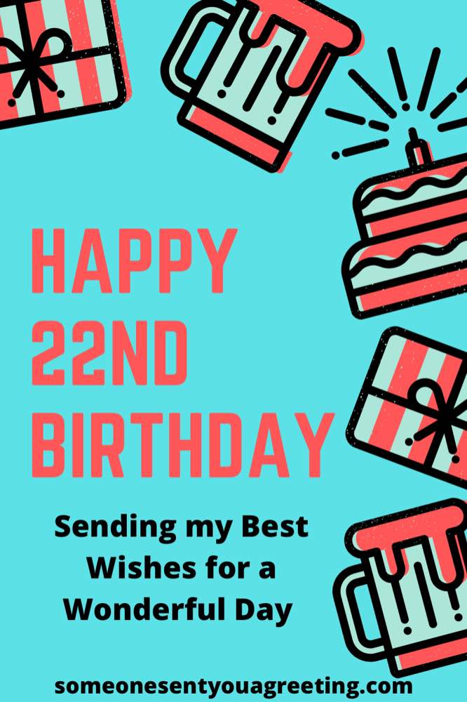 Happy 22nd Birthday Wishes and Messages (with Images) - Someone Sent ...