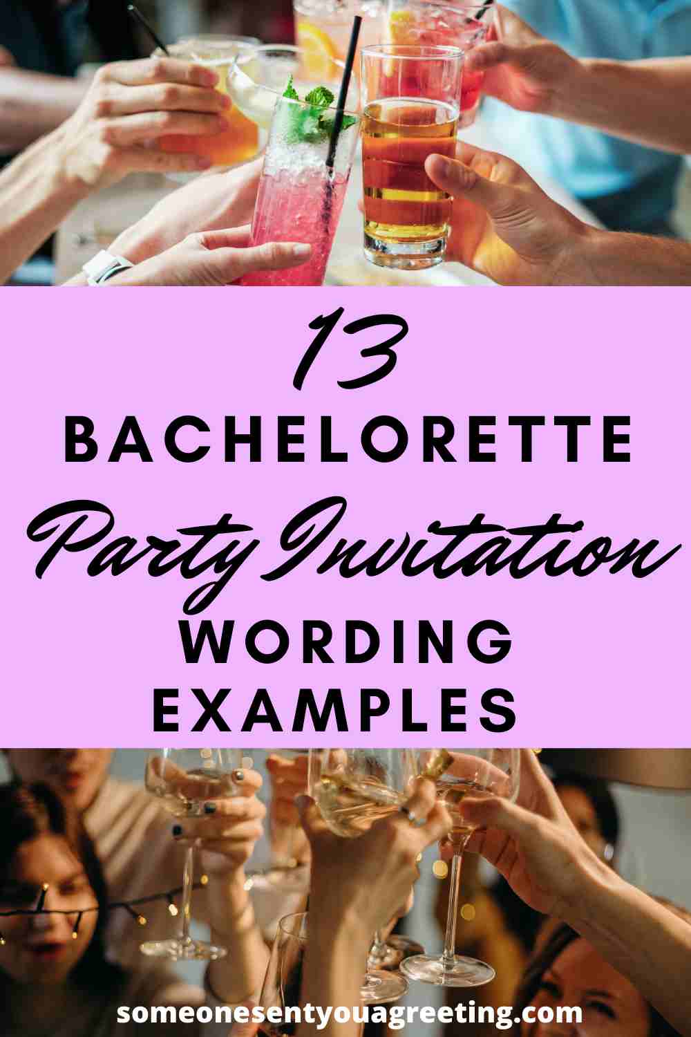 Bachelorette party invitation wording examples