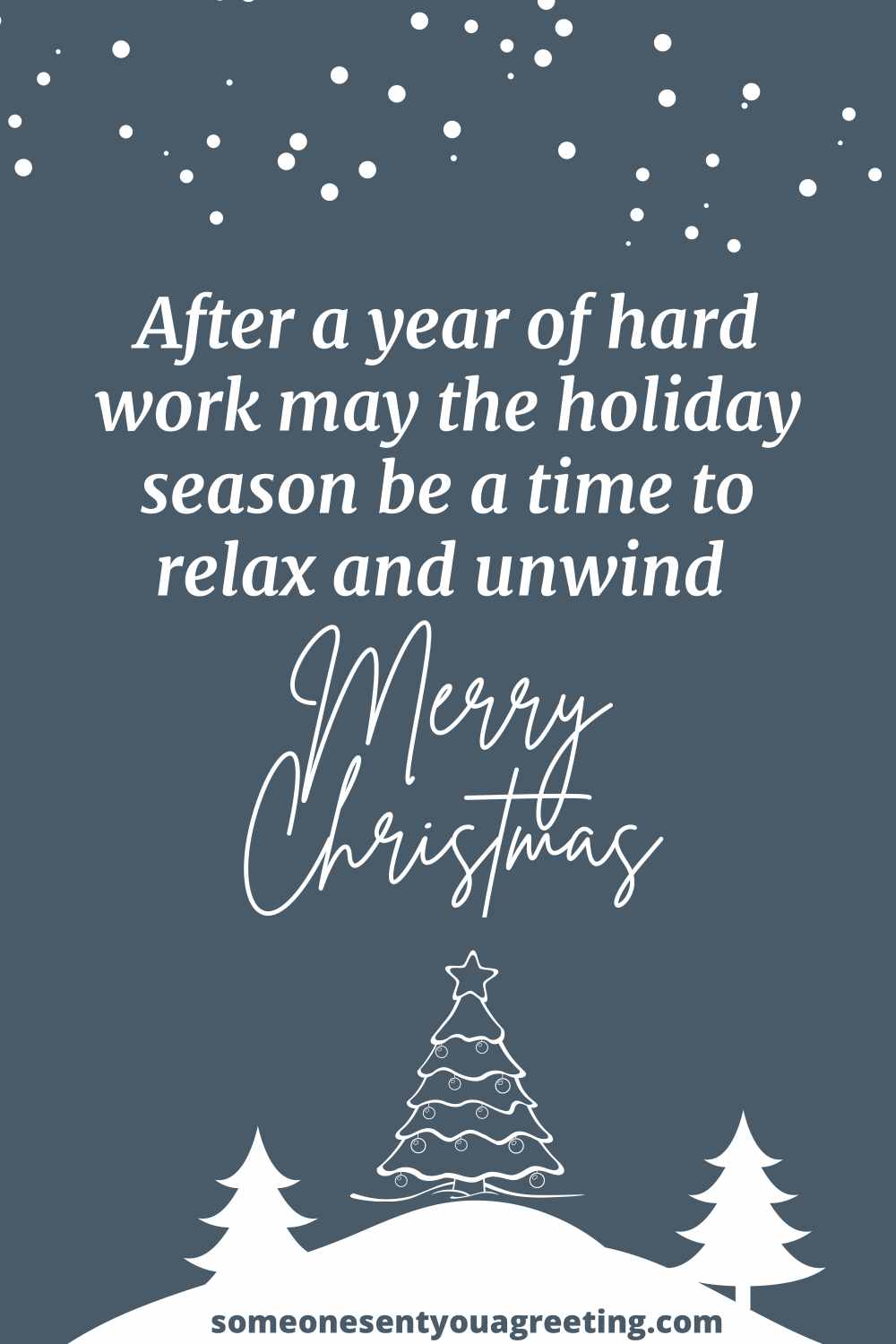 Christmas message to a colleague