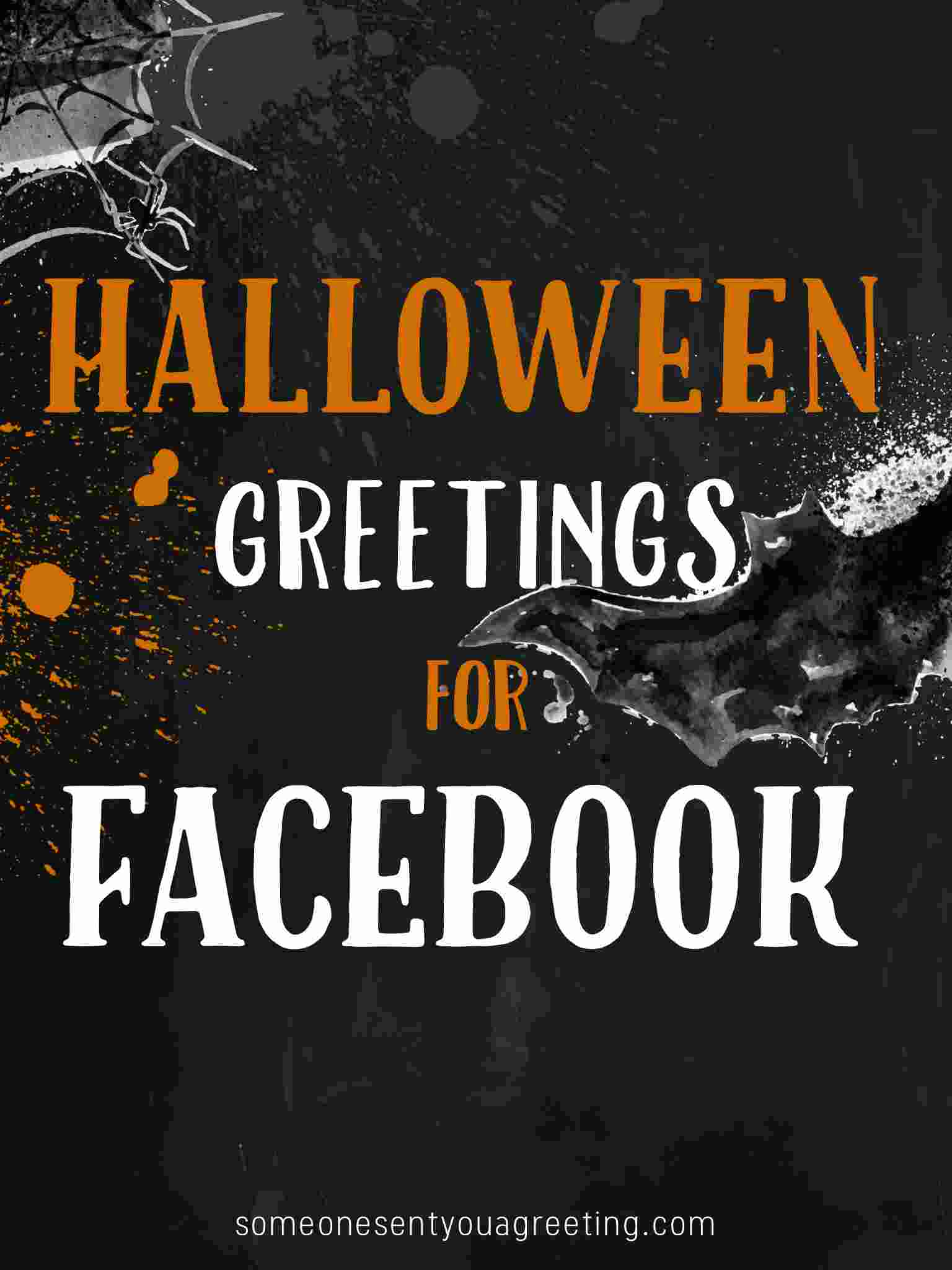 Halloween greetings for Facebook