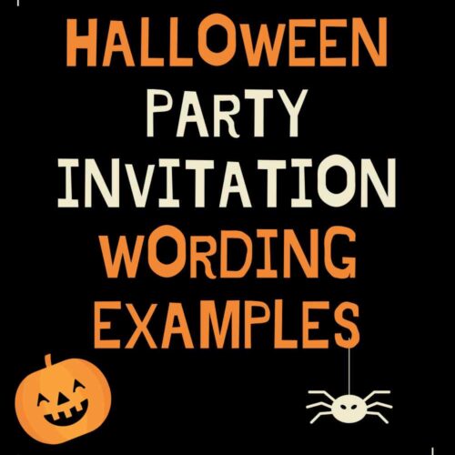Halloween Party Invitation Wording Examples