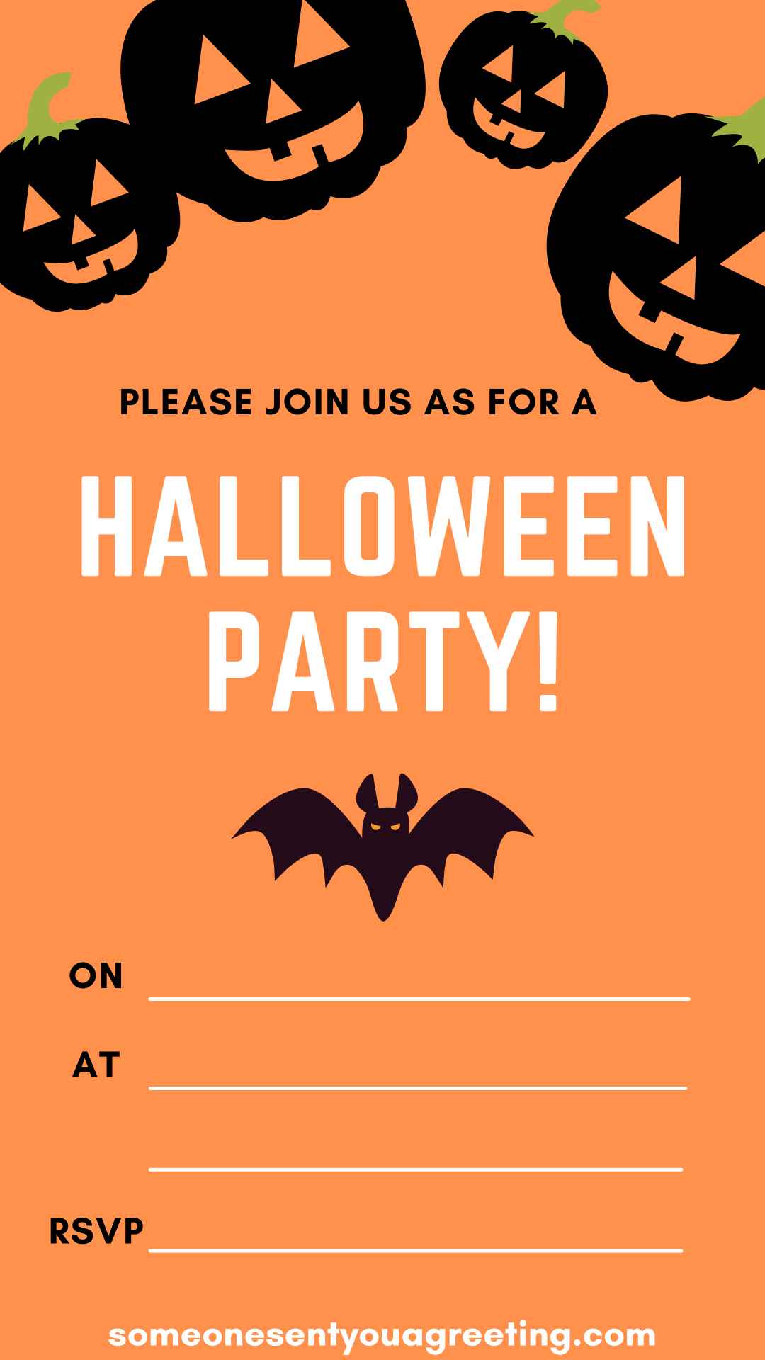 Halloween Party Invitation Wording Examples - Someone Sent You A Greeting