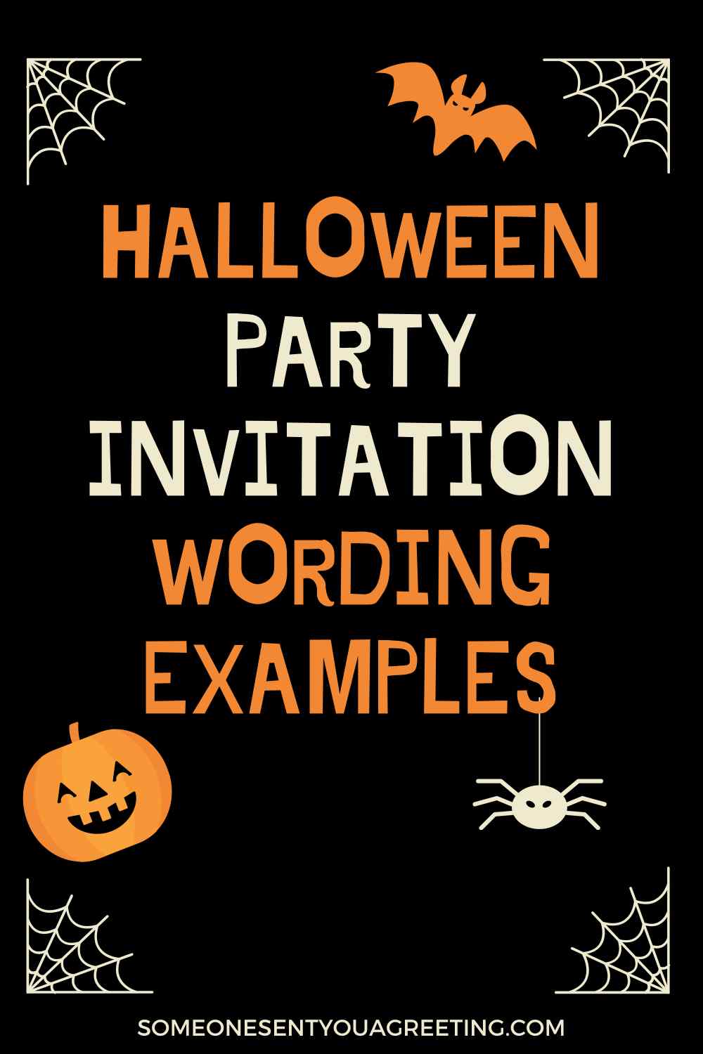 Halloween Party Invitation wording examples