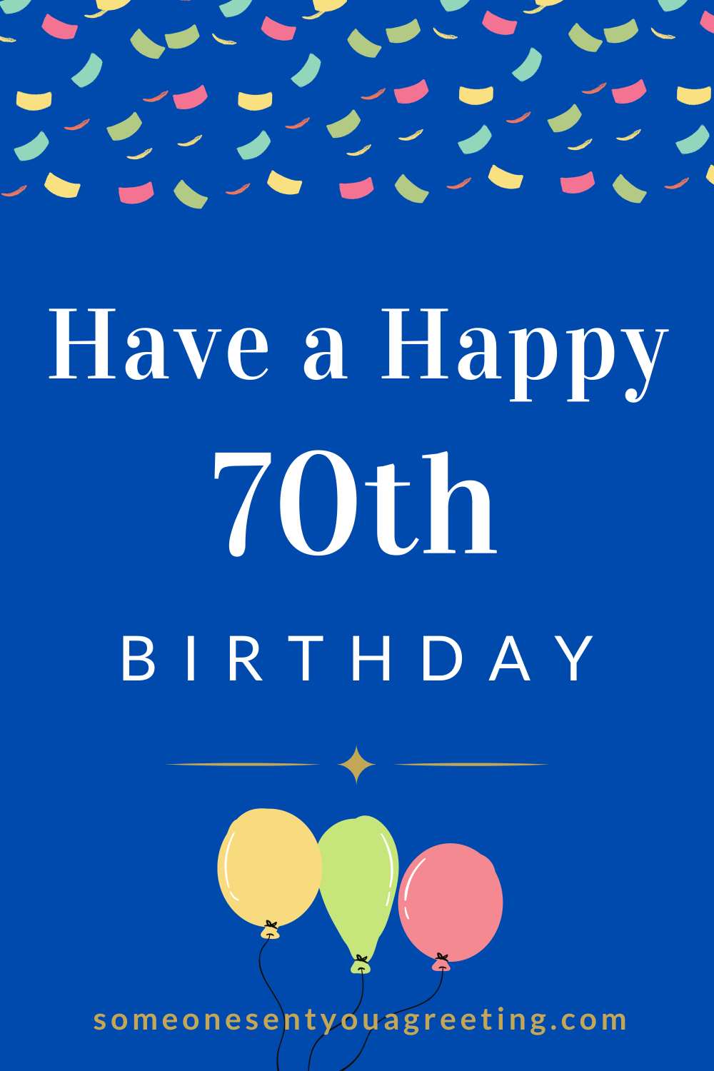 happy 70th birthday message