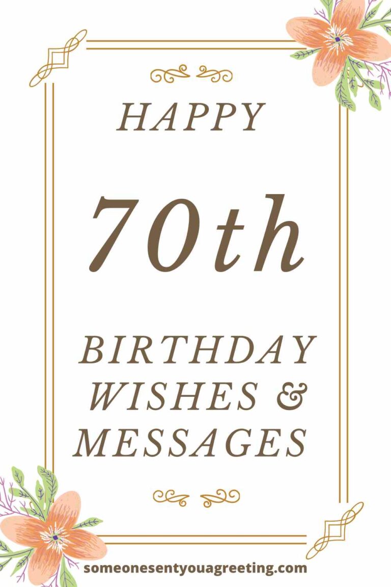 Happy 70th Birthday Wishes And Messages Someone Sent You A Greeting