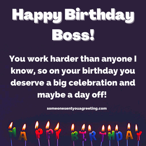 happy birthday boss message