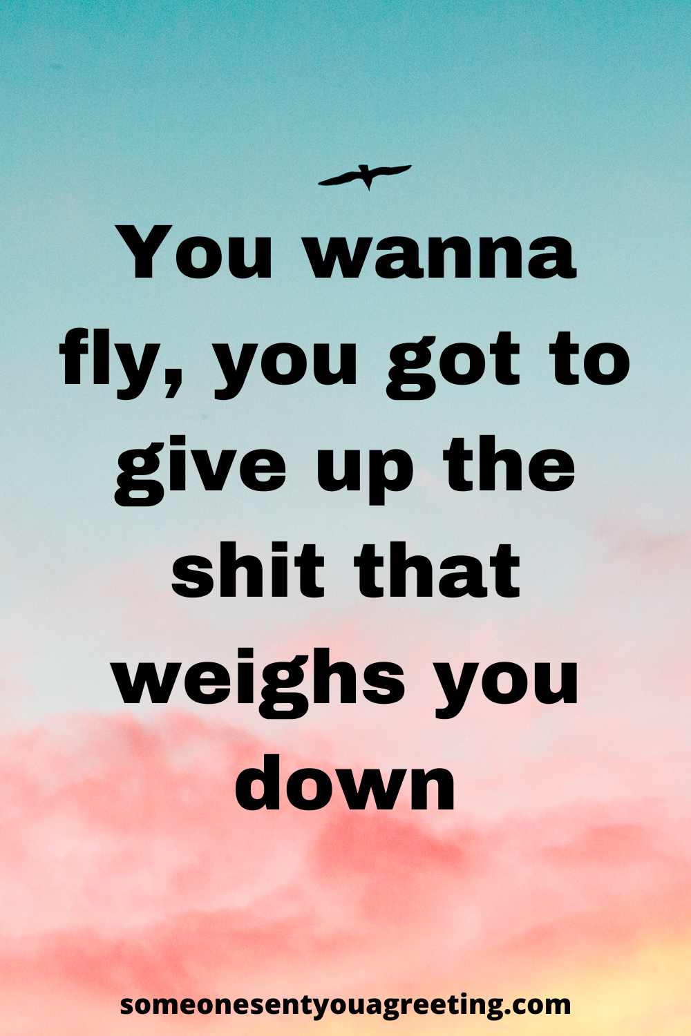 if you want to fly moving forward quote