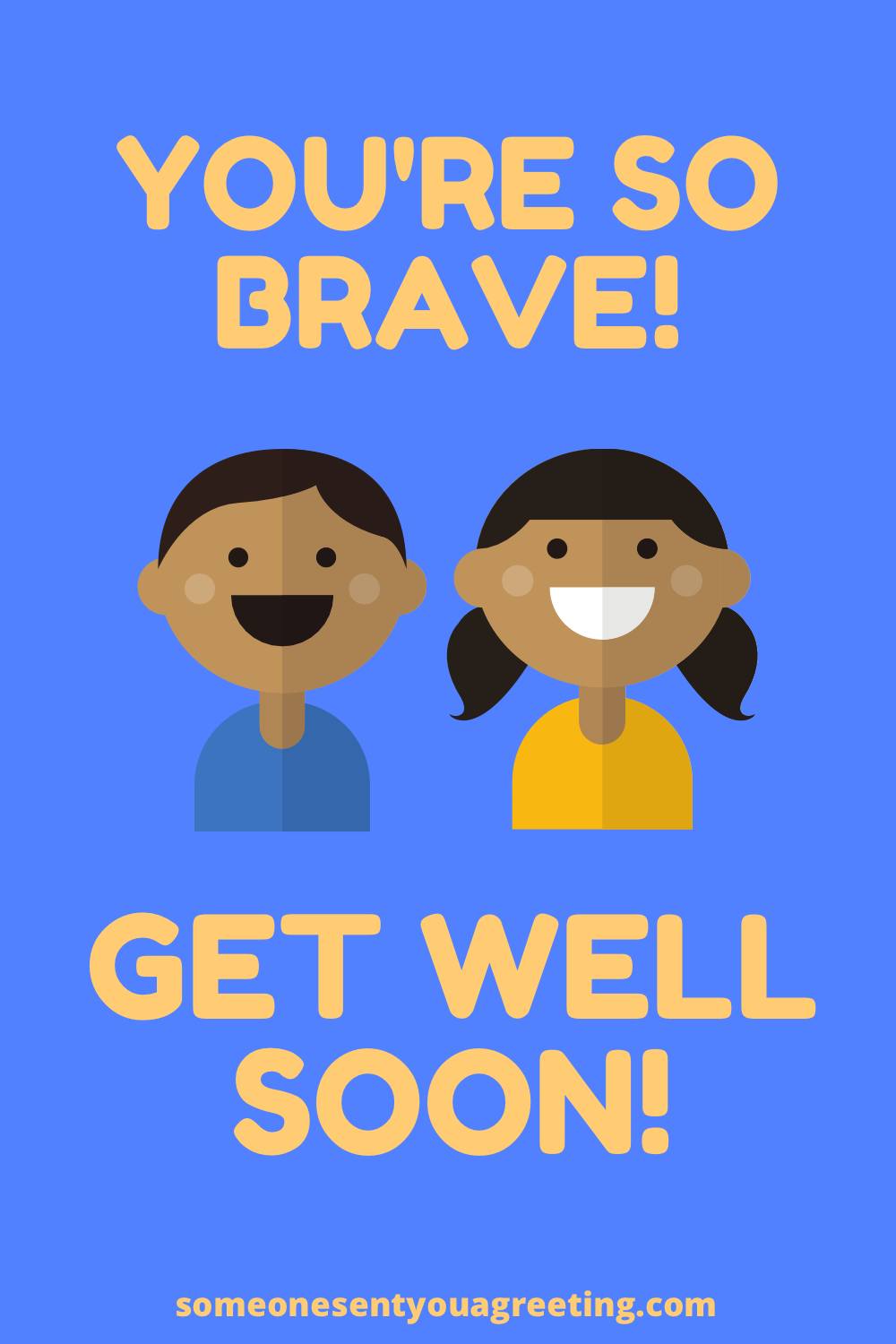 get well soon message for children