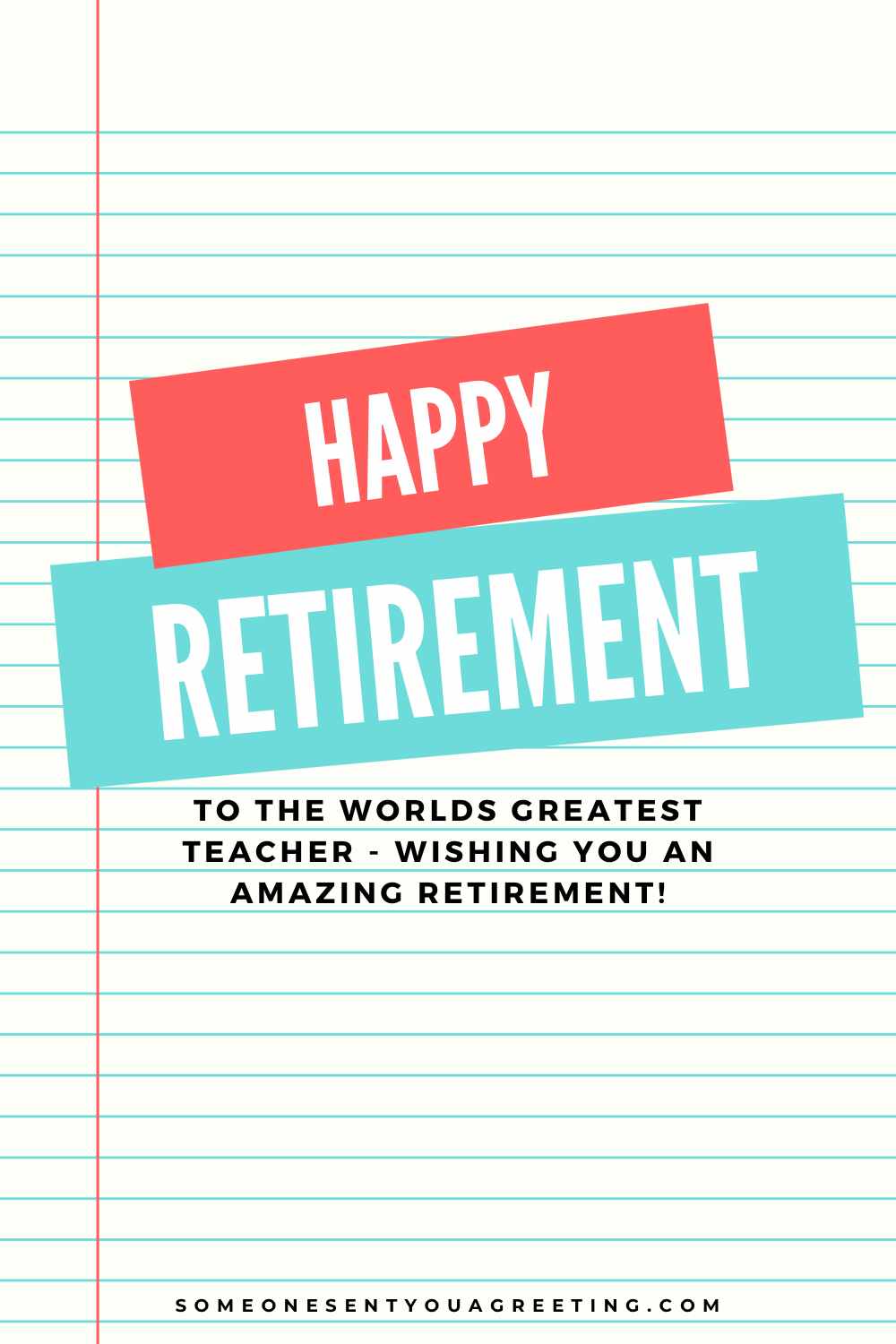 Happy retirement teacher