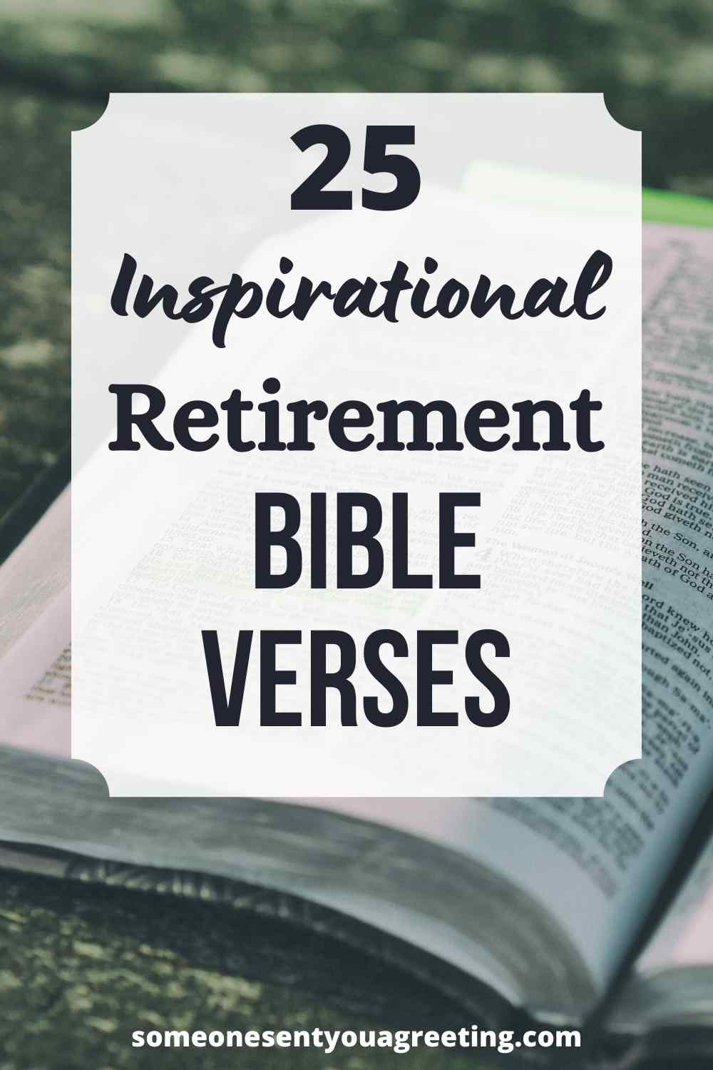 retirement Bible verses