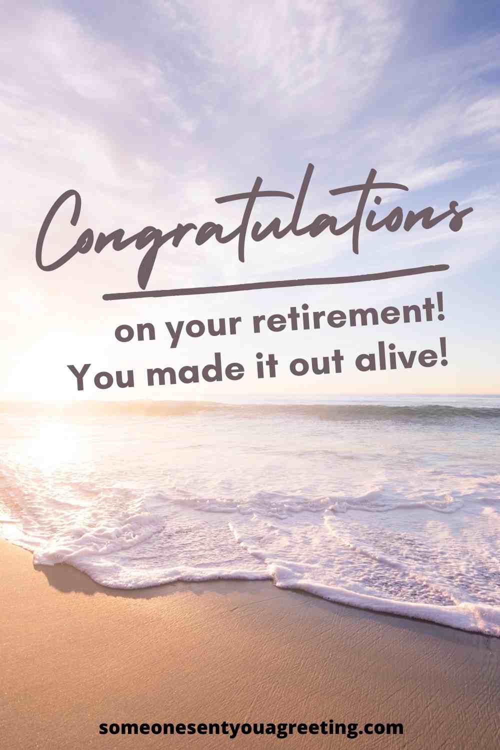 Retirement congratulations for friend