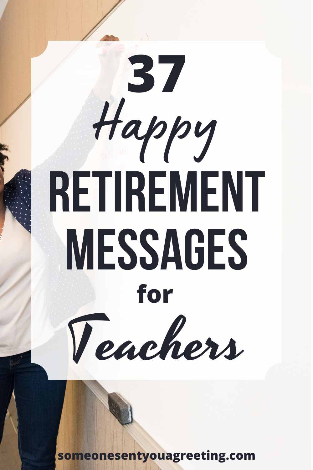 Retirement messages for teachers