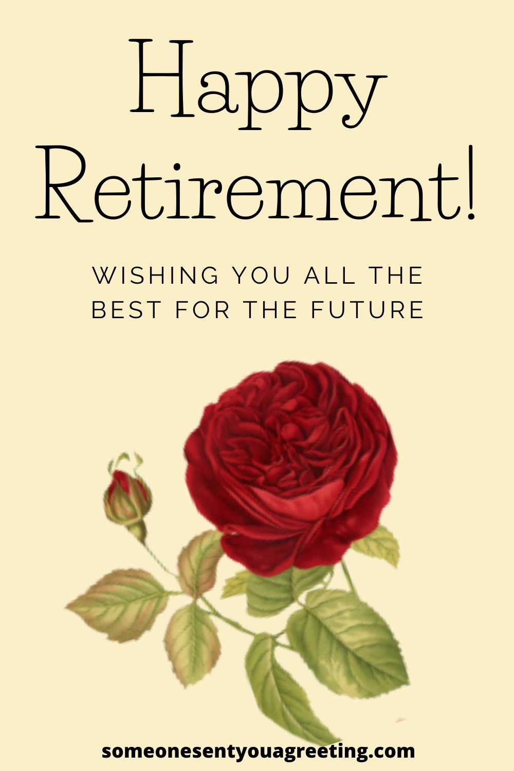 wishing you all the best for the future happy retirement