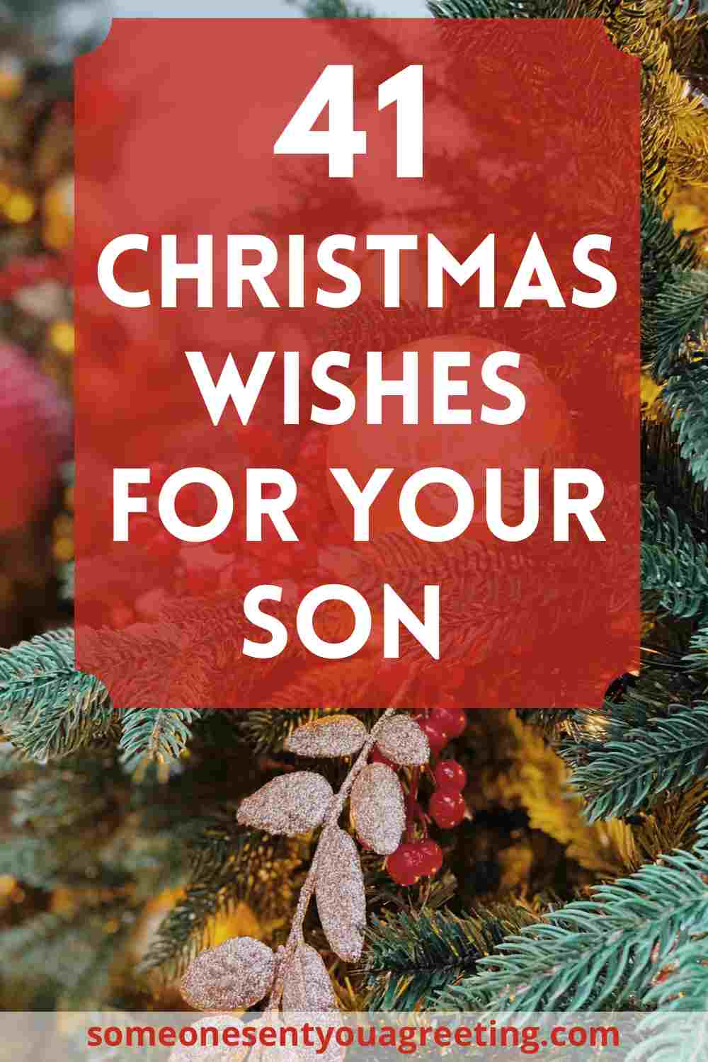 Christmas wishes for son