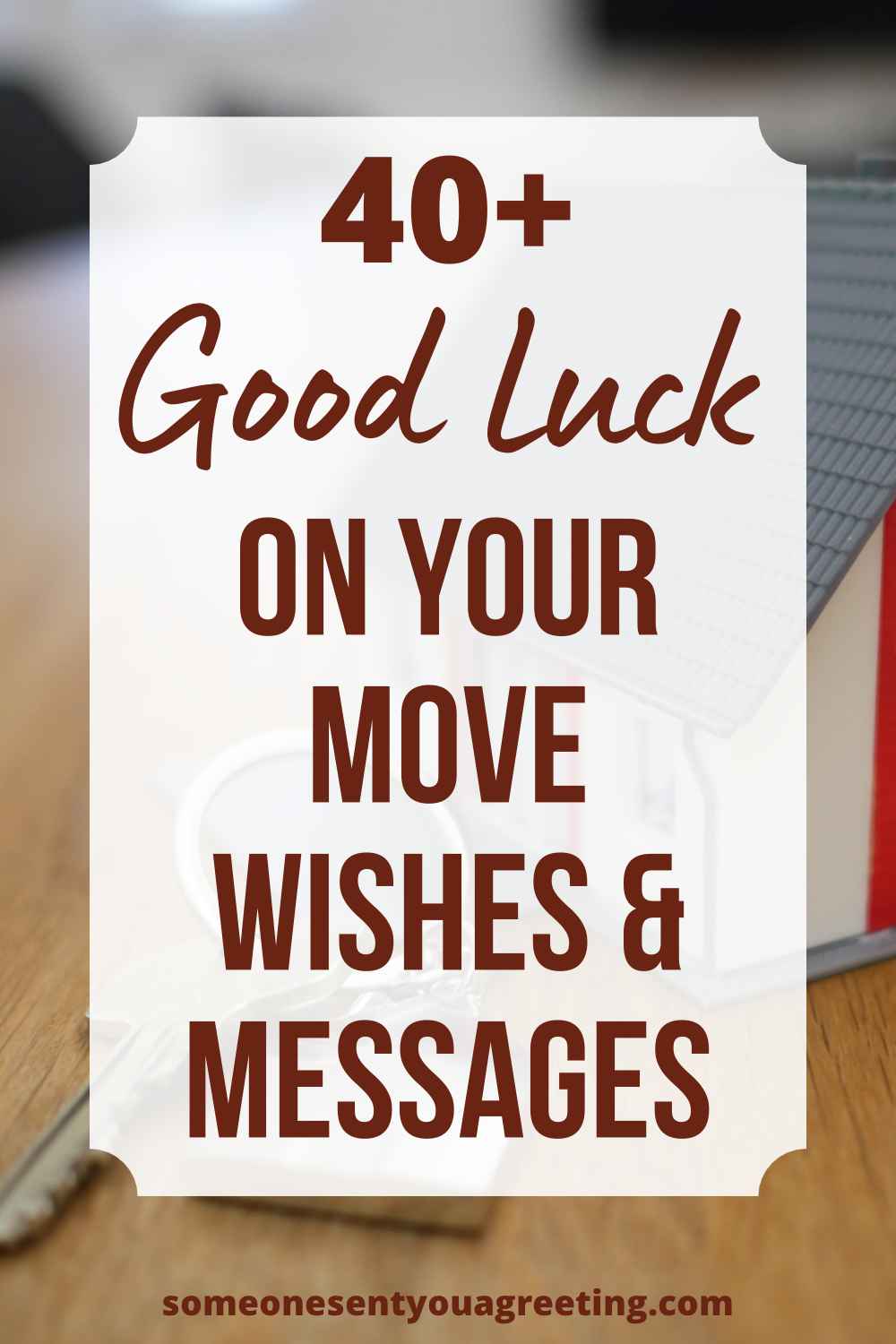 good luck on your move wishes