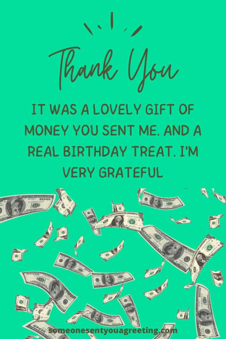 What to Write in a Thank You Card for Money Someone Sent You A Greeting