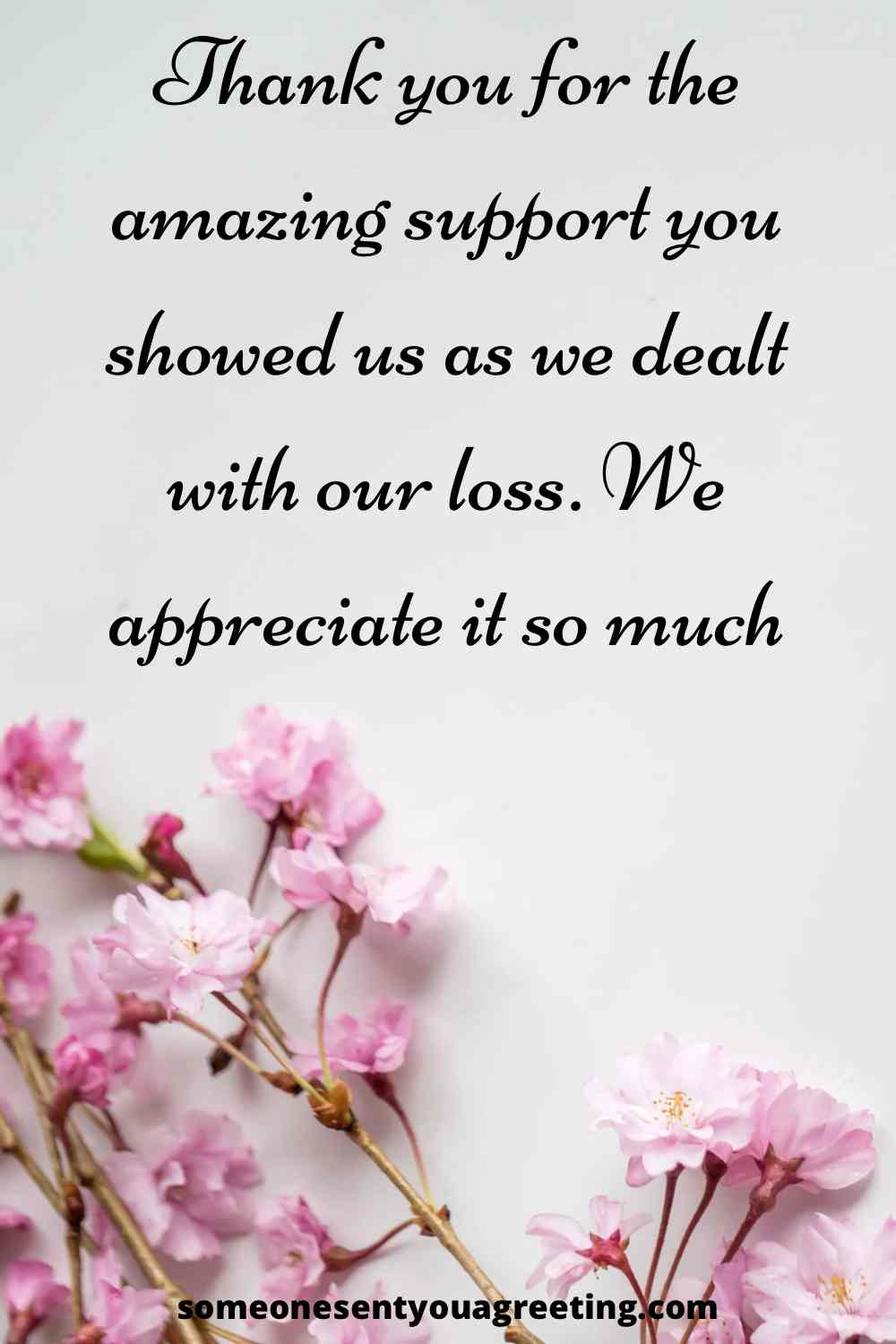 condolence thank you message for friends
