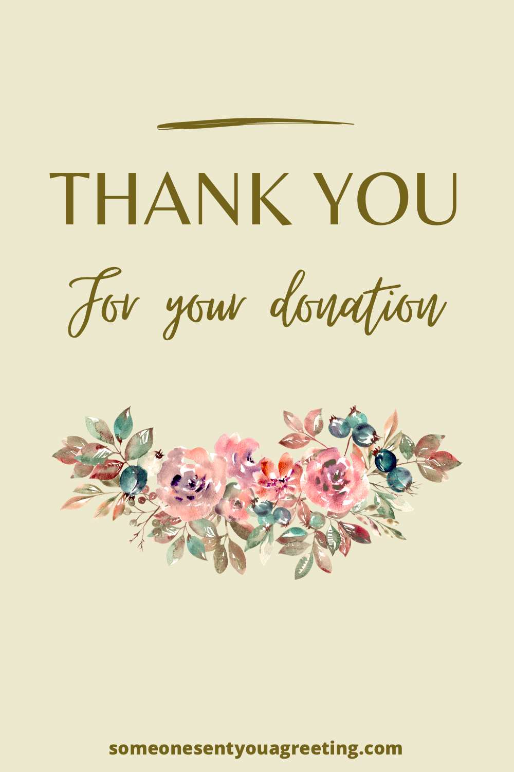 donation thank you message