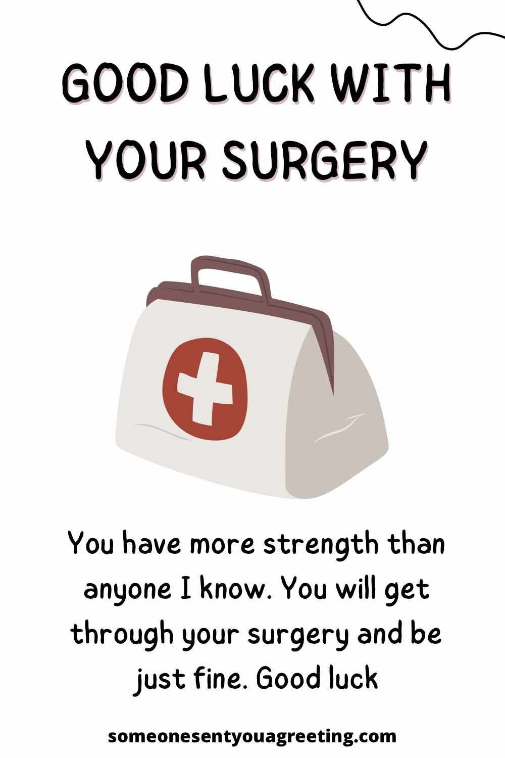 good luck for your surgery message