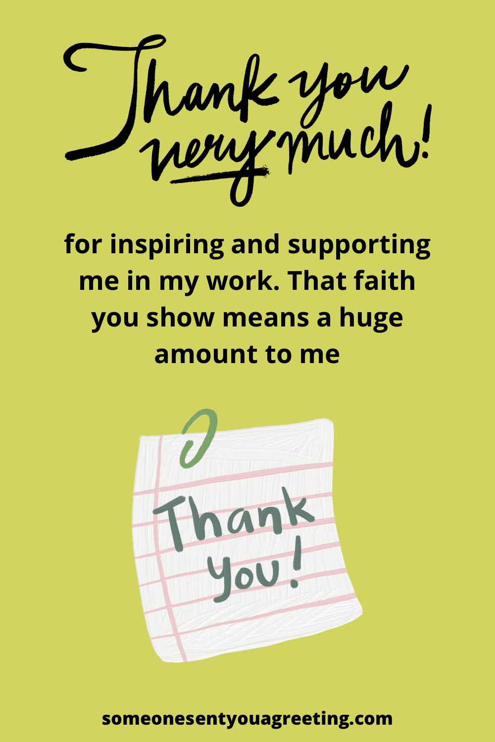 ways to say thank you for your support at work