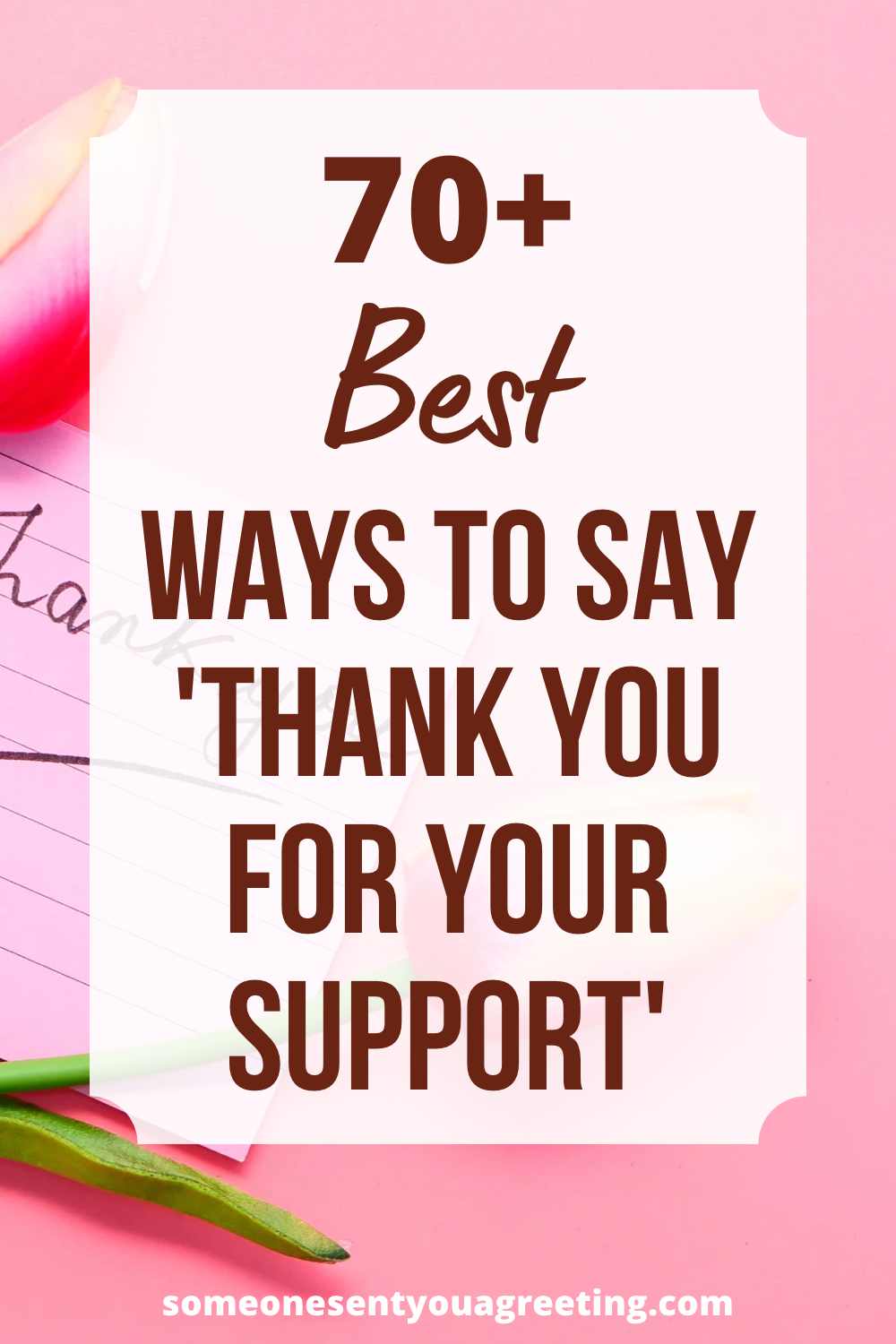 ways to say thank you for your support