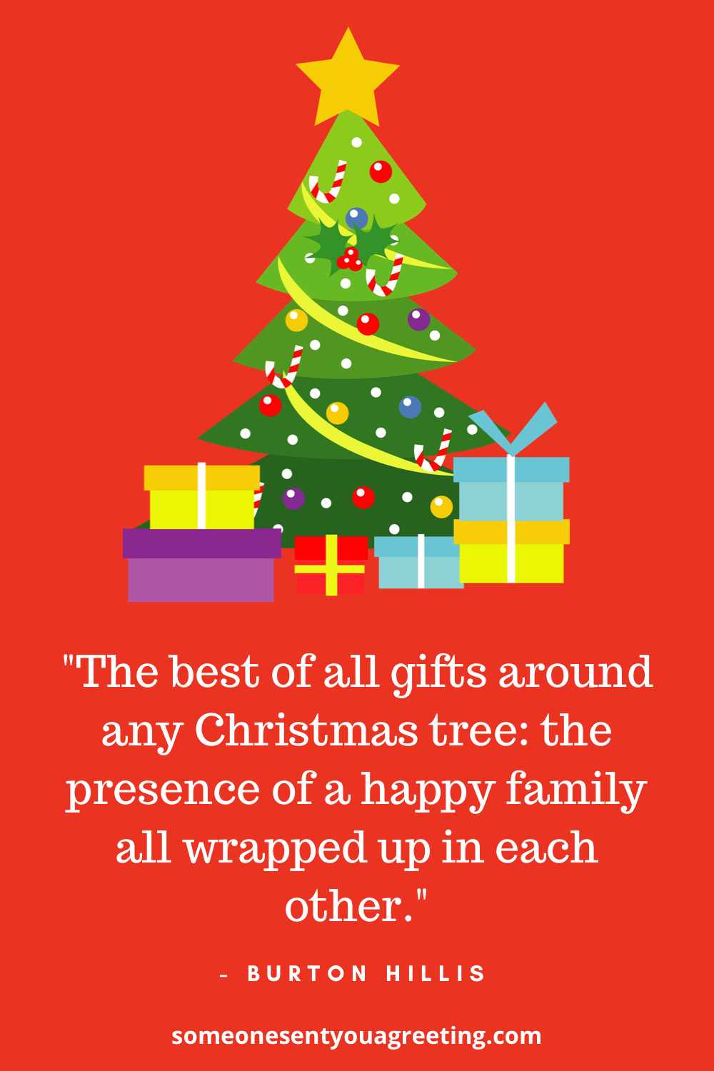 80+ Christmas Quotes and Sayings Someone Sent You A Greeting Christmas Tree Quote