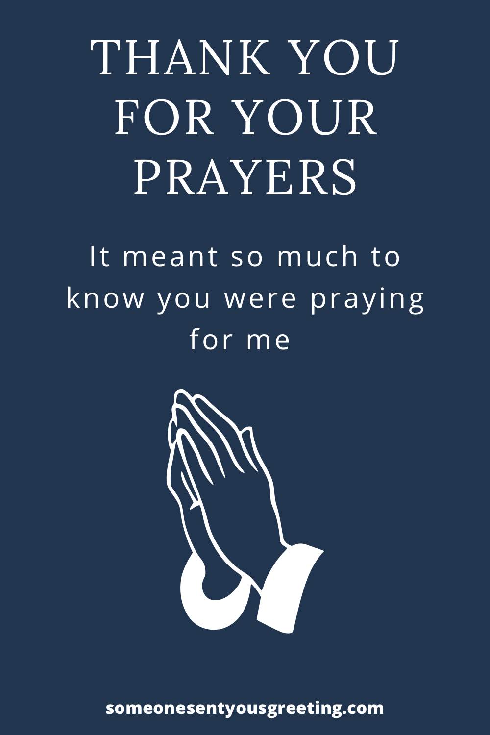 thank you for your prayers message