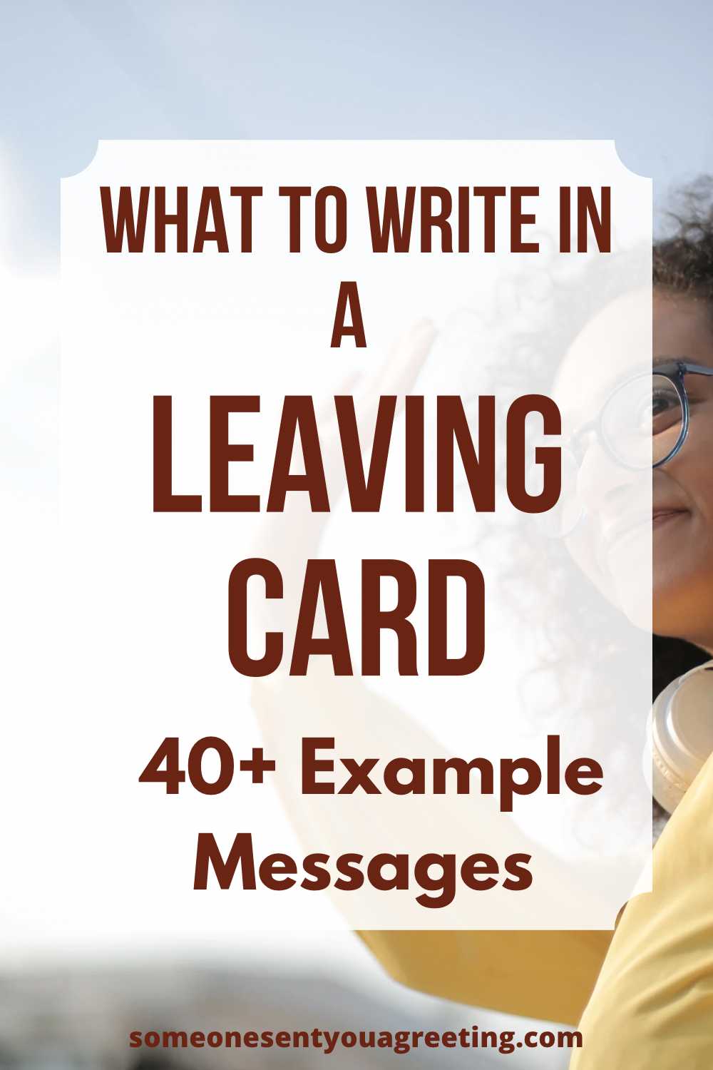 what to write in a leaving card
