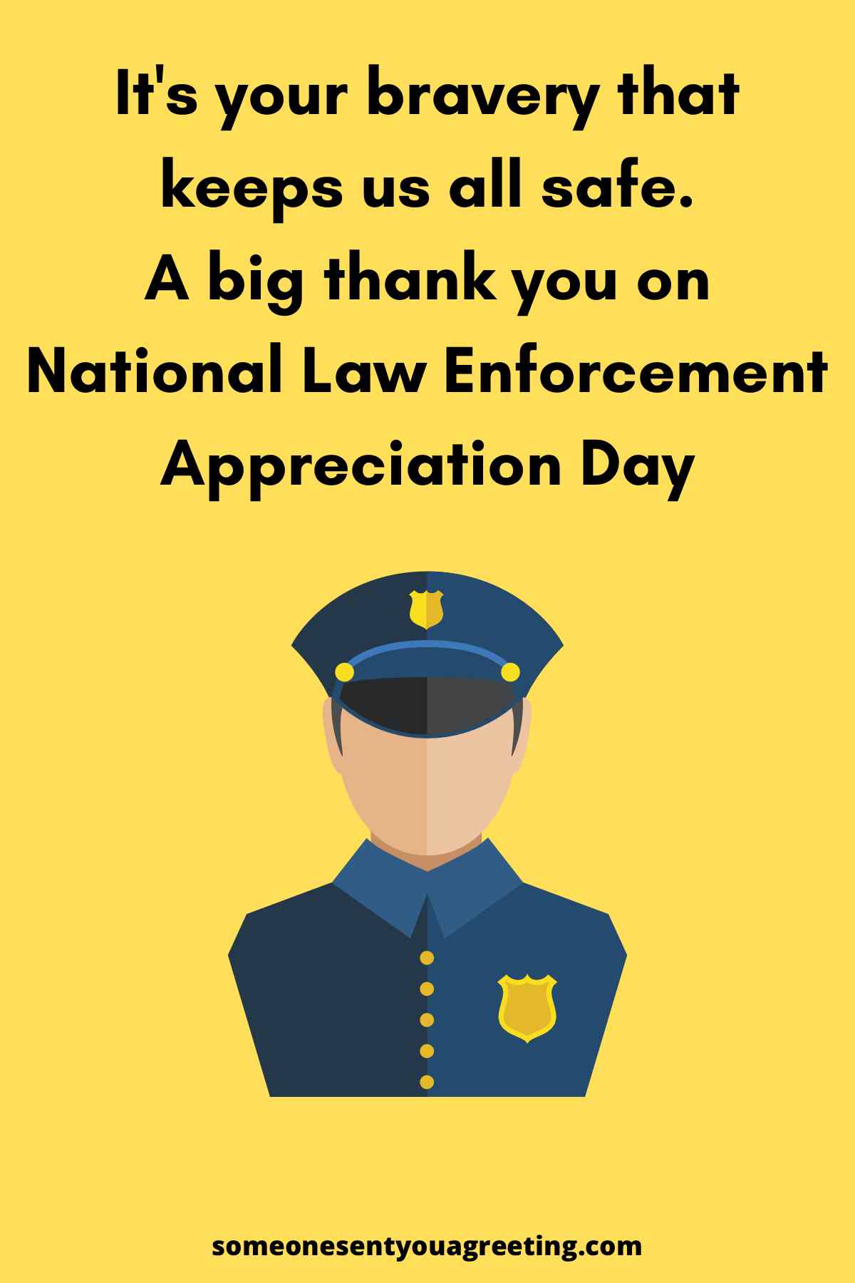 law enforcement appreciation day message