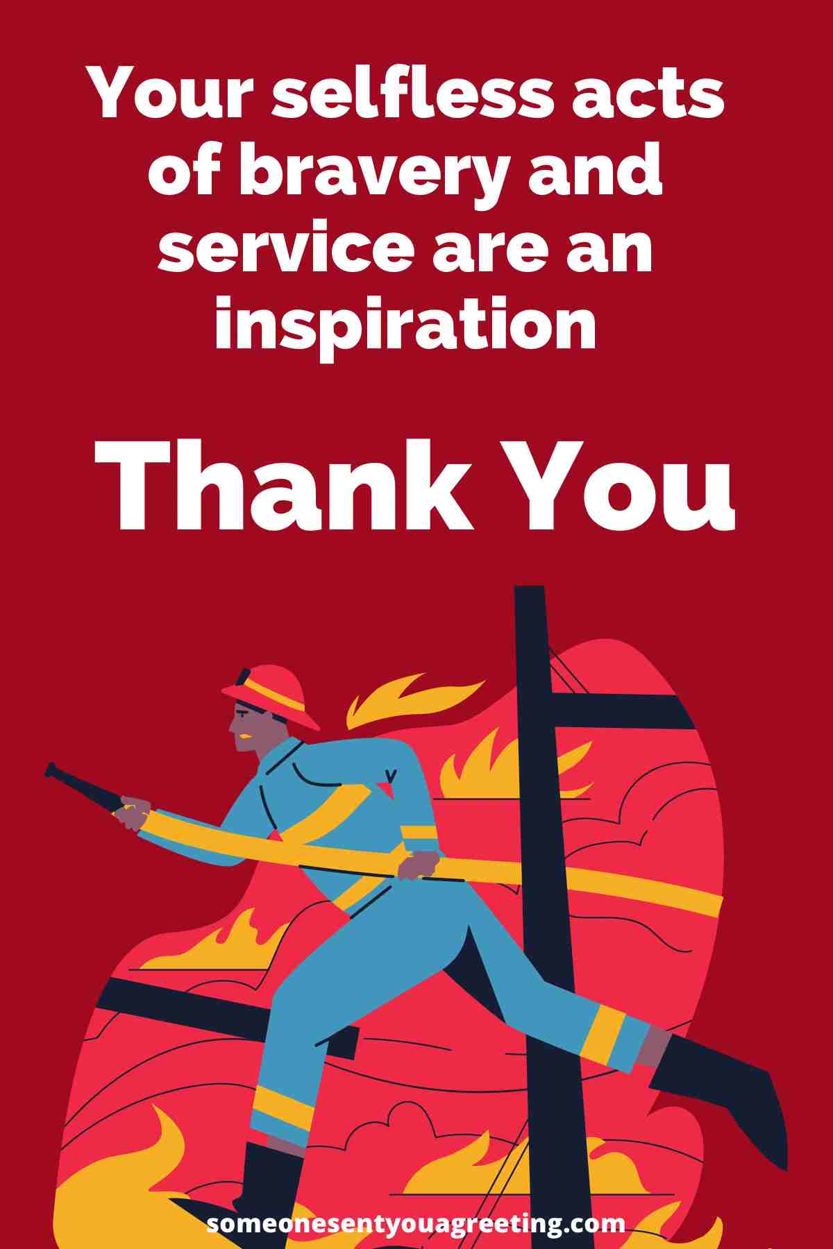 thank you message for firefighters