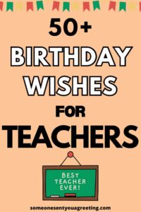 birthday wishes for teacher