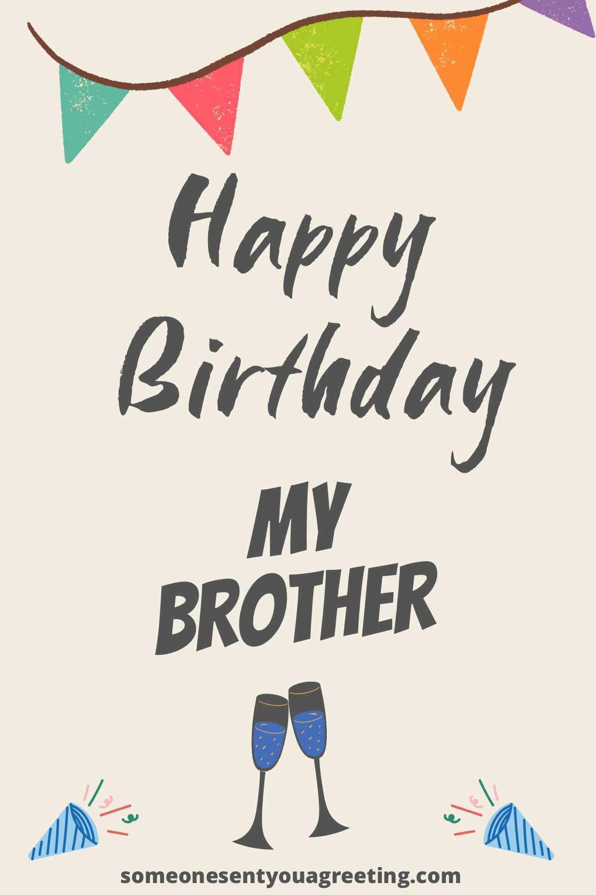 happy birthday my brother message example
