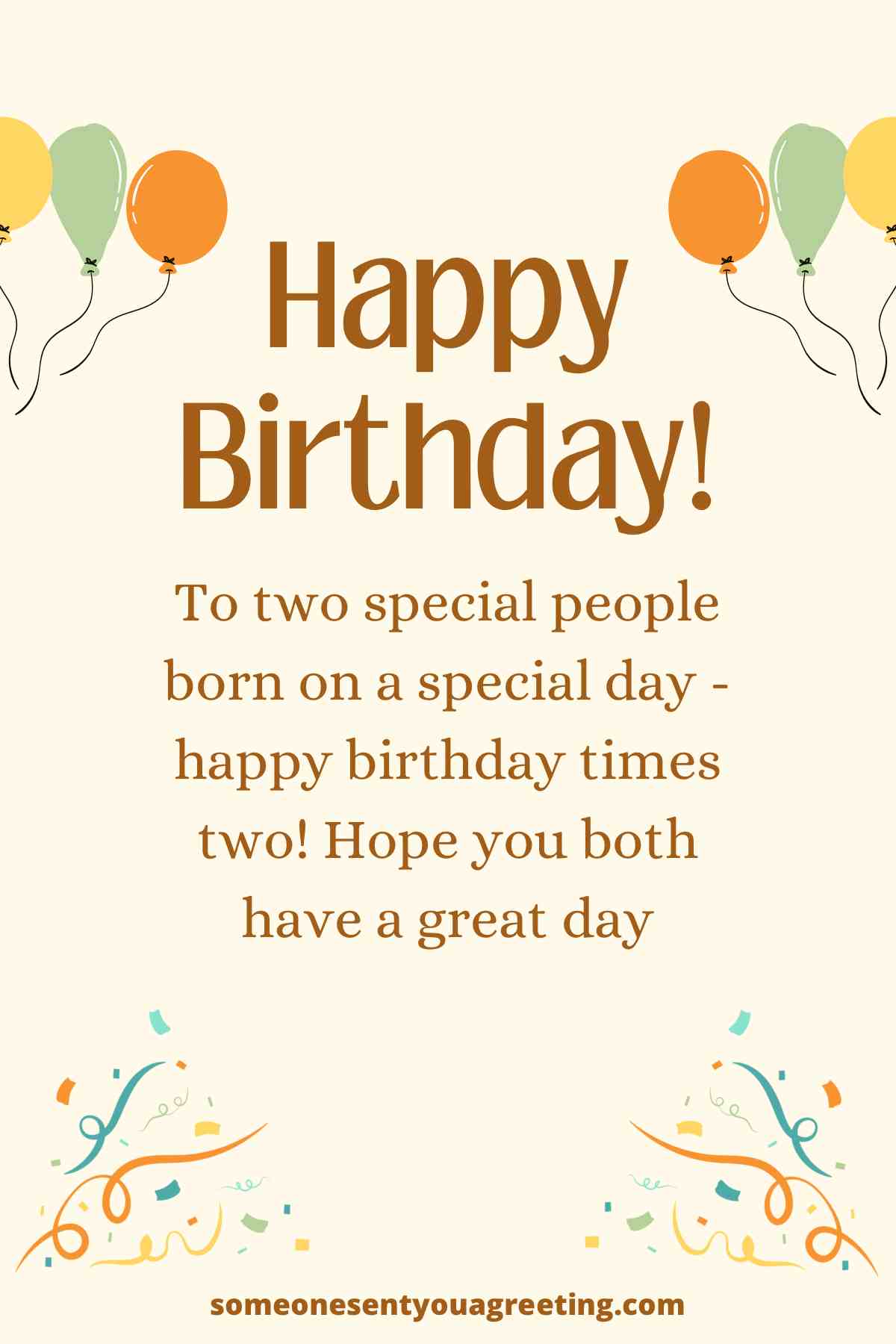 happy birthday to two people