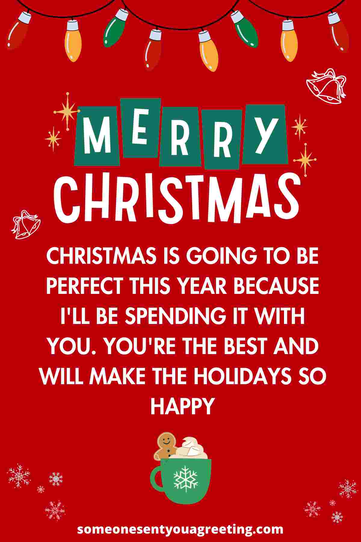 merry christmas message to boyfriend