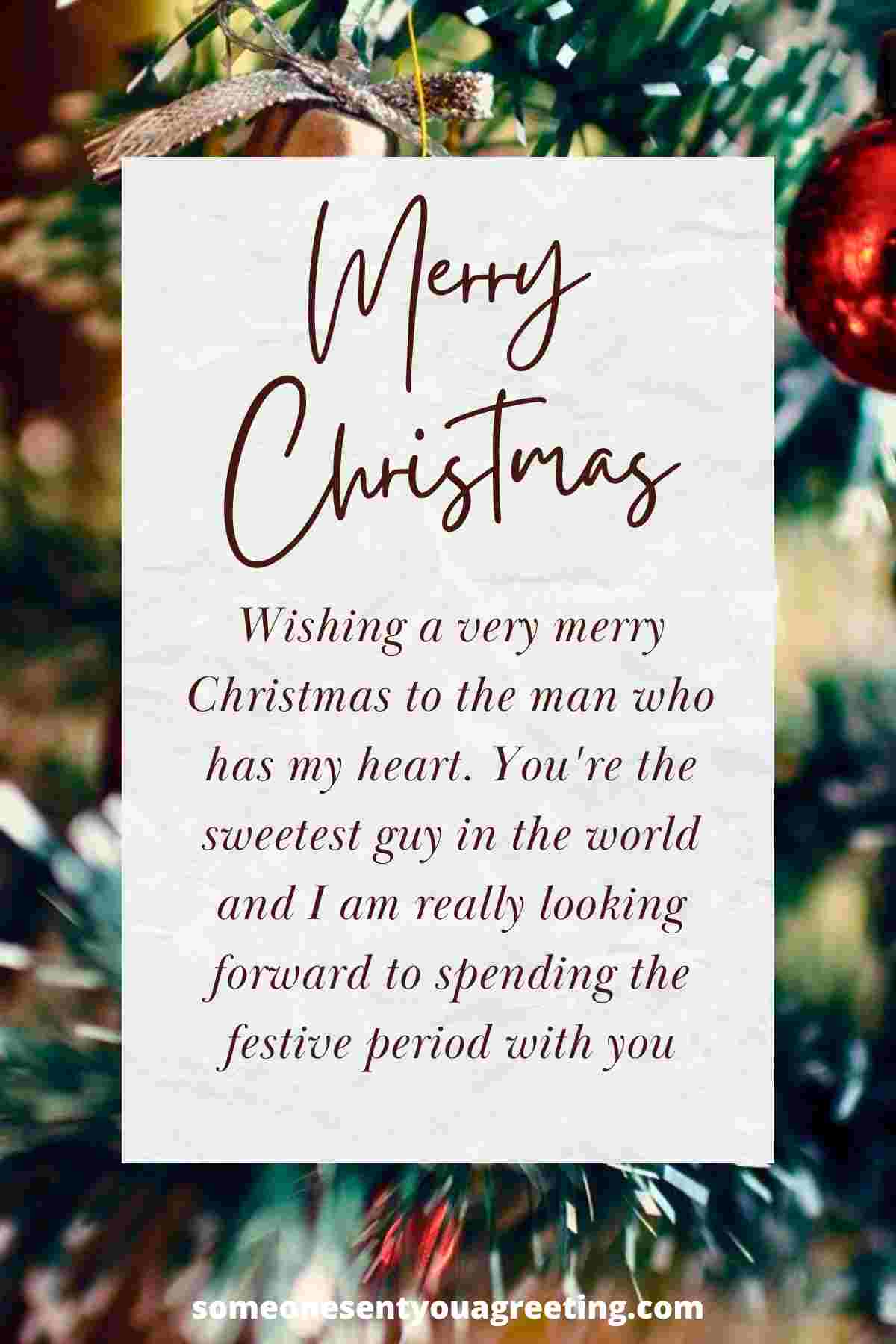merry christmas wishes to boyfriend
