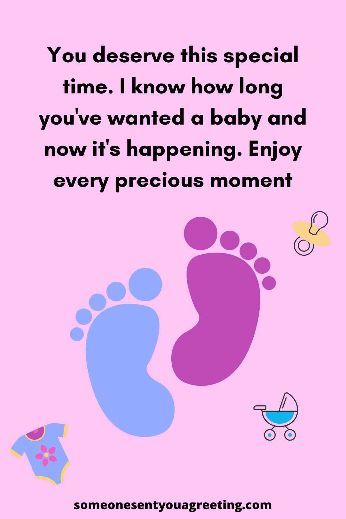 sweet baby shower message for sister